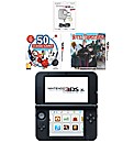3DS XL Console - Blue + 2 Games + AC