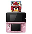 3DS Console Coral Pink + Angry Birds