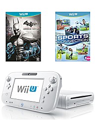 White Wii U Basic Pack + 2 Games