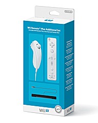 Wii-U Remote Plus & Nunchuk Set - White