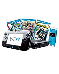 Black Wii-U Premium Pack + Super Mario