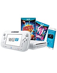 White Wii-U Basic pack + Just Dance 4