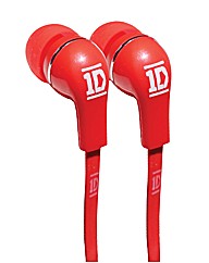 One Direction Earphones - Red