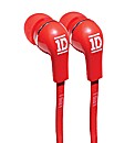 One Direction Earphones - Red
