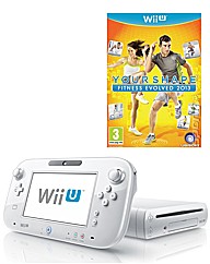 White Wii-U Basic Pack + Fitness Evolved