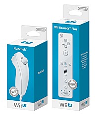 Wii Remote Plus + Nunchuck White