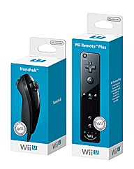 Wii Remote Plus + Nunchuck Black