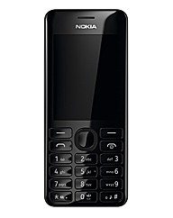 O2 Nokia Asha 206 - Black