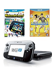 Black Wii-U Premium Pack + 2 Games