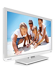 Toshiba 32in LED/DVD Combi - White