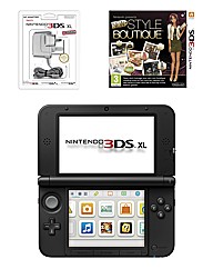 3DS XL Console Red+New Style Boutique+AC