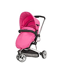 OBaby Chase 3 Wheel Pushchair Pink