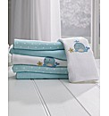 Lollipop Lane Blue Whale Muslin Squares