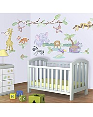 Baby Jungle Safari Room Decor Kit