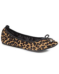 Redfoot Paloma Leopard Folding Pump