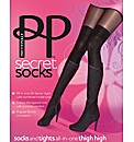 Pretty Polly Secret Socks OTK Tights