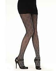 Pretty Polly Shaded Diamond Tights Pk2