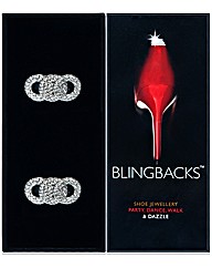 Blingbacks Silver Cluster Shoe Jewellery