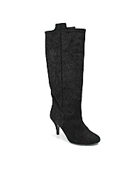 Marta Jonsson black suede knee boot