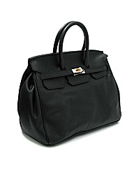 Marta Jonsson black leather bag