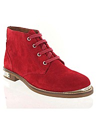 Marta Jonsson red suede ankle boot