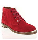 Marta Jonsson red suede ankle boot
