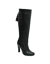 Marta Jonsson black leather knee boot