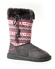 Pineapple Bizarre Knit Top Fashion Boot