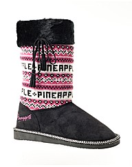 Pineapple Bizarre Knit Top Fashion Boot