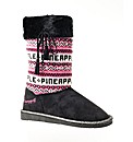 Pineapple Bizarre Knit Top Fashion Boot