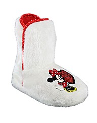 Minnie Barbara Bootie Slipper