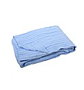 Cloud Chenille Cable Blanket Blue