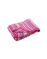 Garter Stitch Blanket Pink