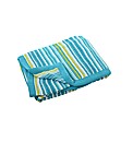Garter Stitch Blanket Blue