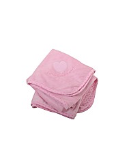 Minky Applique Blanket Pink Hearts