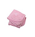 Minky Applique Blanket Pink Hearts