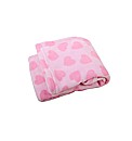 Printed Coral Fleece Blanket Pink