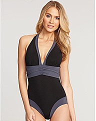 Edge Panelled Shaping Swimsuit