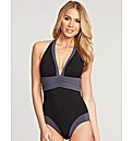 Edge Panelled Shaping Swimsuit
