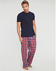 Flannel Check PJ Bottom and Jersey Set