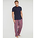 Flannel Check PJ Bottom and Jersey Set