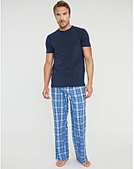 Flannel Check PJ Bottom and Jersey Set