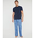 Flannel Check PJ Bottom and Jersey Set