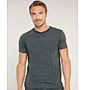 Metallic Cotton Modal V Neck T shirt