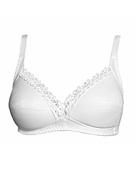 Naturana White Two Section Cup Bra