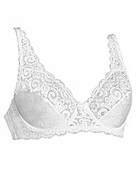 Naturana White Two Section Cup Bra