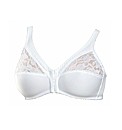 Naturana White Front Fastening Bra