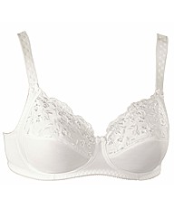 Naturana White Two Section Cup Bra