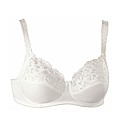 Naturana White Two Section Cup Bra