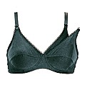 Naturana Black Cotton Nursing Bra